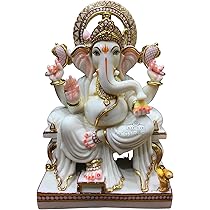 最高級 彫刻品 ガネーシャ像 約30cm ガネーシャ 坐像 重厚なブラス製 高さ18.5cm程度 の通販[送料